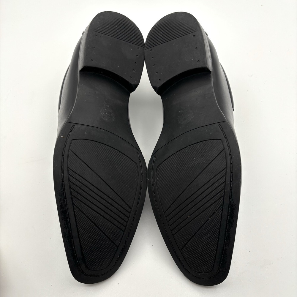 Alfani Men's Shoe Size 8.5M Black Faux Leather Charles Slip On Dress Loafers - Picture 6 of 10